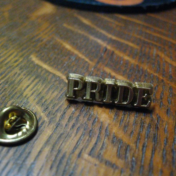 🏳️‍🌈 Gay Pride Celebration Gold Lapel Pin - Picture 2 of 4